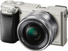 Sony Aparat Foto Mirrorless Sony Alpha A6000 SEL 16-50mm Argintiu foto