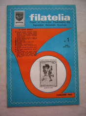 RWX 04 - FILATELIA - REVISTA FILATELISTILOR DIN RSR - NUMARUL 1 - IANUARIE 1982 foto