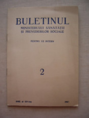 RWX 40 - BULETINUL MINISTERULUI SANATATII - 1962 - PIESA DE COLECTIE foto