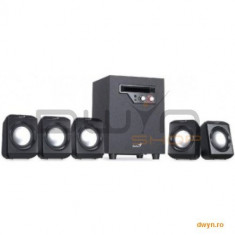 genius Boxe 5.1 Genius SW-HF5.1 1020, 26W(Subwoofer 14.5W+5 sateliti*2.3W), Wood subwoofer, 31731004100 foto