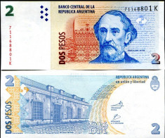 ARGENTINA- 2 PESOS ND 2010- P 352 SERIA K- UNC!! foto