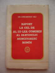 RWX 40 - DOCUMENTE ALE PARTIDULUI COMUNIST ROMAN - 1960 - PIESA DE COLECTIE! foto