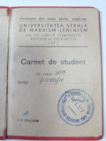 UNIVERSITATEA SERALA DE MARXISM - CARNET DE STUDENT - SECTIA FILOZOFIE, Documente