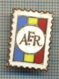 819 NEW INSIGNA - AFR -ASOCIATIA FILATELISTILOR DIN ROMANIA -starea care se vede