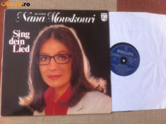 Nana Mouskouri Sing dein lied 1979 album disc vinyl lp muzica usoara philips rec foto