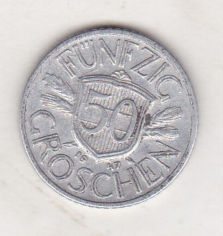 bnk mnd Austria 50 groschen 1947