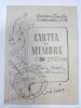 CARTEA DE MEMBRA - UNIUNEA FEMEILOR DEMOCRATE DIN RPR - 1952