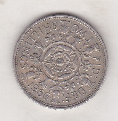bnk mnd Marea Britanie Anglia 2 shillings 1966 vf
