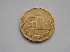 50 CENTAVOS 2001 MEXIC foto