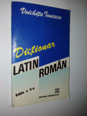 Dictionar Latin - Roman ? Voichita Ionescu foto