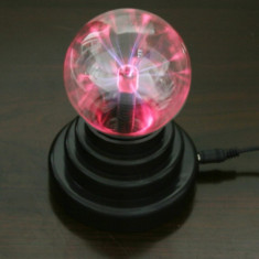 Lampa decorativa glob cu plasma pe USB foto