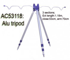 Stativ Suport Tripod Pentru Feeder Pescuit Stationar La Rau La Fund 4 Posturi foto