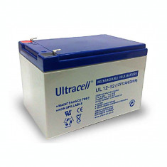 ULTRACELL Acumulator ULTRACELL 12V 12Ah L 151 mm x W 98 mm x H 95 mm. cu borne Total H 101 mm foto