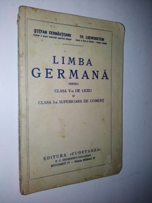 Limba Germana &amp;ndash; cl. A V-a liceu si A I- a sup. de comert &amp;rsquo;35 foto