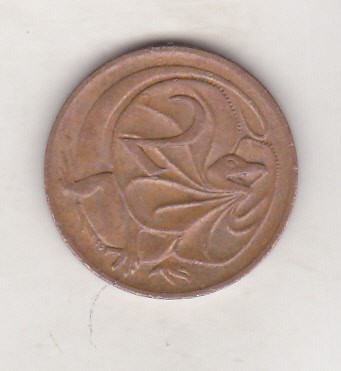 bnk mnd Australia 2 centi 1983 fauna foto