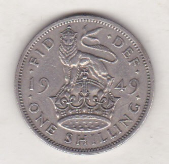 bnk mnd Marea Britanie Anglia 1 shilling 1949 foto