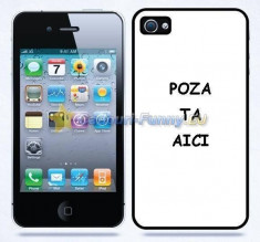 Carcasa iPhone 5 si 5S neagra personalizata foto