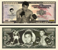 !!! SUA = FANTASY NOTE TJ6 = CASSIUS CLAY = MUHAMMAD ALI - 2013 - UNC foto