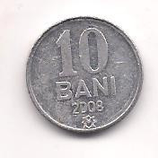 No(1) moneda- MOLDOVA- 10 Bani 2008 foto