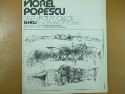 Viorel Popescu pictura desen catalog expozitie Simeza 1979 Bucuresti foto