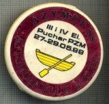 863 NEW INSIGNA - AUTOMOBILKLUB LODZKI-RALIUL ,,AZYMUT &#039;88&quot; -starea care se vede