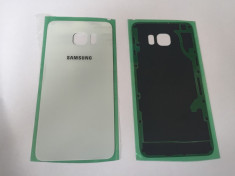 CAPAC SAMSUNG GALAXY S6 EDGE+ G928 S6 EDGE PLUS ALB CARCASA + ADEZIV+ FOLIE FULL foto