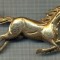 879 NEW INSIGNA - CAL IN SARITURA -INTERESANT -starea care se vede