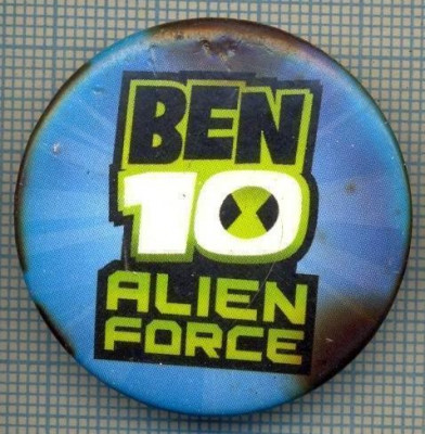 898 NEW INSIGNA - BEN 10 ALIEN FORCE - SERIAL DE ANIMATIE -starea care se vede foto