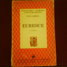 Petru Dumitriu Euridice. 8 proze, editie princeps, carte de debut