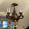 Candelabru antic de dimensiuni mari , lustra veche, 15 becuri ( mare , vechi )