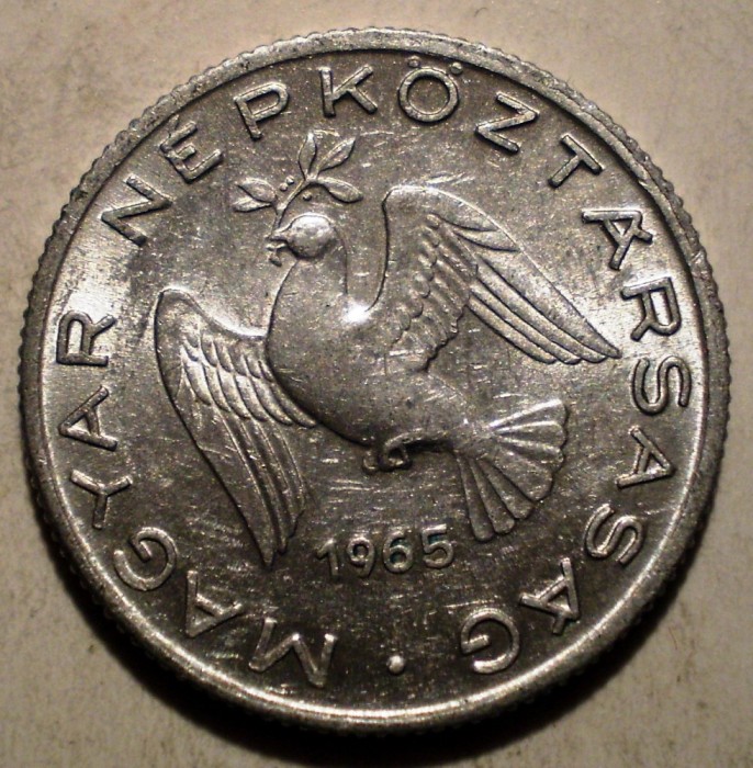 7.631 UNGARIA 10 FILLER 1965 XF