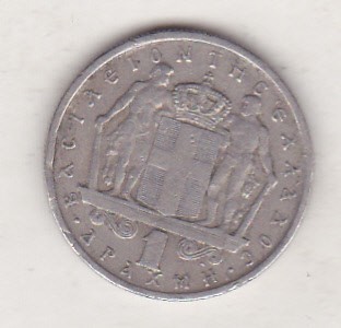 bnk mnd Grecia 1 drahma 1966 foto