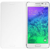 Husa Smart Samsung Galaxy ALPHA + stylus, Alb, Alt material