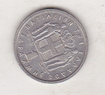 bnk mnd Grecia 1 drahma 1962