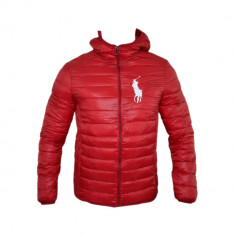 Geaca Barbati Ralph Lauren, Model Casual Sport Rosu Cod Produs D340 foto