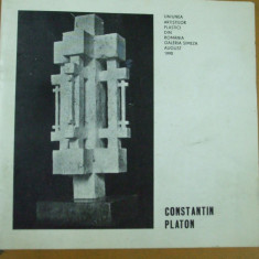 Constantin Platon sculptura catalog expozitie 1990 Simeza Bucuresti