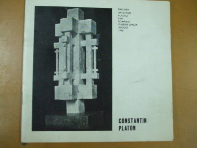 Constantin Platon sculptura catalog expozitie 1990 Simeza Bucuresti foto