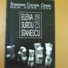Elena Surdu Stanescu sculptura expozitie New York 1996 romanian cultural center