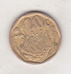bnk mnd Africa de Sud 20 centi 1992