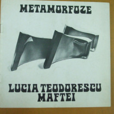 Lucia Teodorescu Maftei ceramica album expozitie 1982 Galateea Bucuresti
