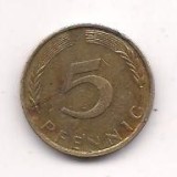 No(1) moneda- DDR- 5 Pfennig 1974