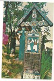 % carte postala ()-MARAMURES- SAPANTA-Cimitirul vesel -Stan Ion Patras-autograf