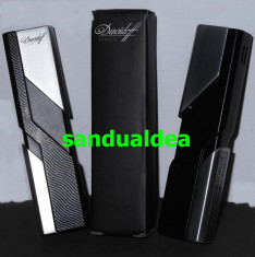 BRICHETA METALICA DAVIDOFF -SUPER ELEGANCE -APRINDERE PIEZO ELECTRICA- NOUA !!! foto