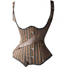 H314 Corset casual sub bust, cu bretele foto