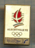 913 NEW INSIGNA -OLIMPICA - ALBERTVILLE&#039;92 -FRANCE TELECOM -starea care se vede