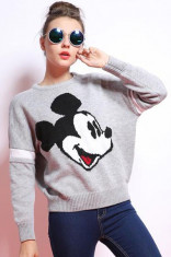 BL263-18 Bluza casual cu model Mickey Mouse foto