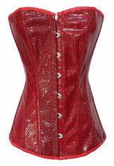 S261-3 Corset din imitatie de piele crocodil foto