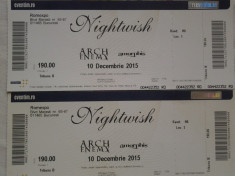 Concert NIGHTWISH 2 bilete / 175 RON / BUC foto