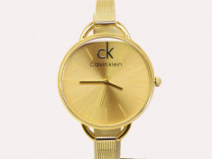 Ceas dama CK ,CALVIN KLEIN, gold edition(Poze reale,Garantie) foto