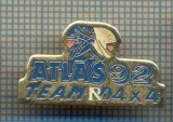 944 NEW INSIGNA - AUTOMOBILISTICA - ATLAS 92 TEAM RD 4X4 -starea care se vede